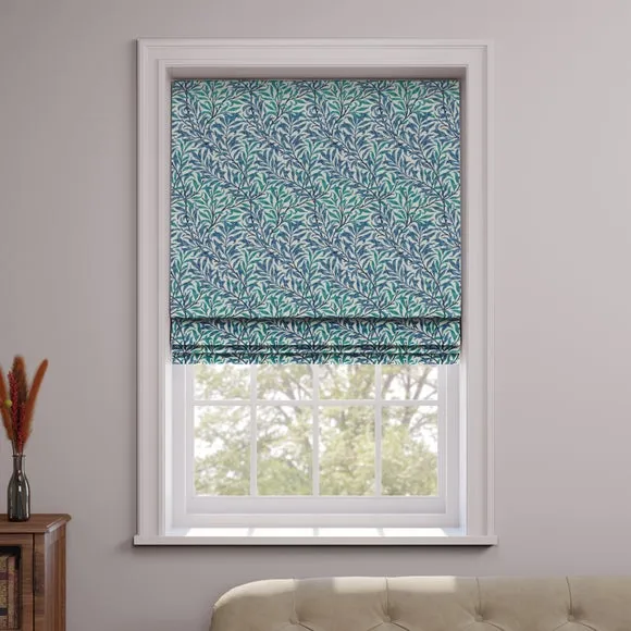 Made to Measure Roman Blind - Ink, Fabric by Dunelm, image 3
