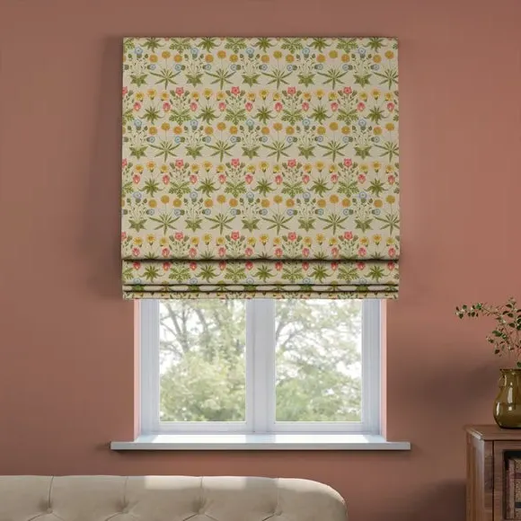 Made to Measure Roman Blind - Natural, Embroidered by Dunelm, image 4
