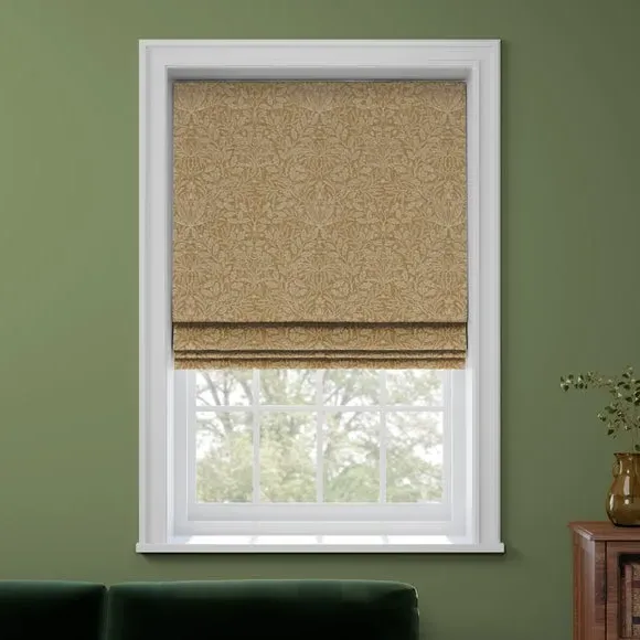 Made to Measure Roman Blind - Ochre, Polycotton by Dunelm, image 3