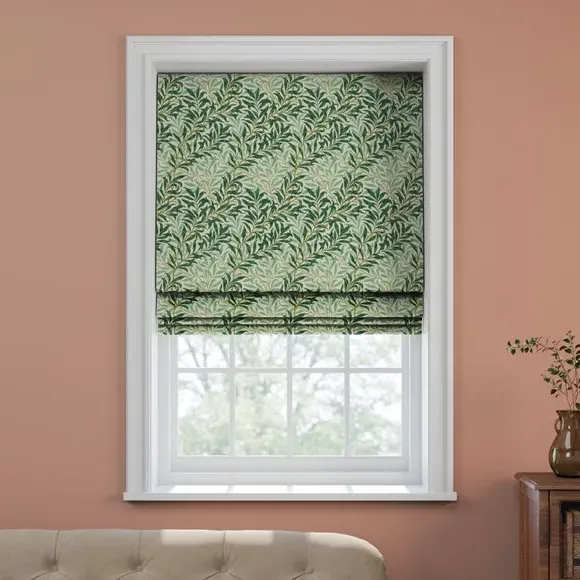 Made to Measure Roman Blind - Teal, Fabric by Dunelm, image 3