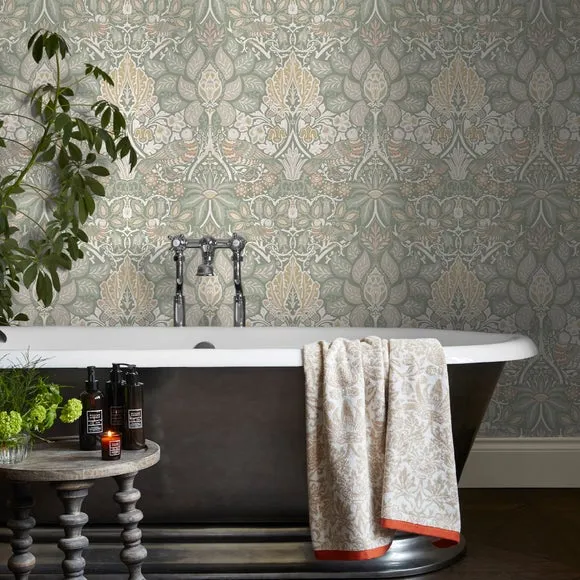 Rose Spring Garden Wallpaper - Green product