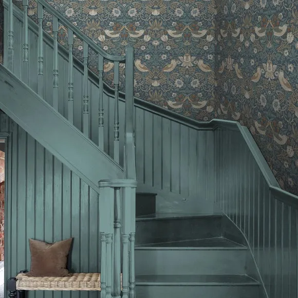 Strawberry Thief Wallpaper - Washed Blue product
