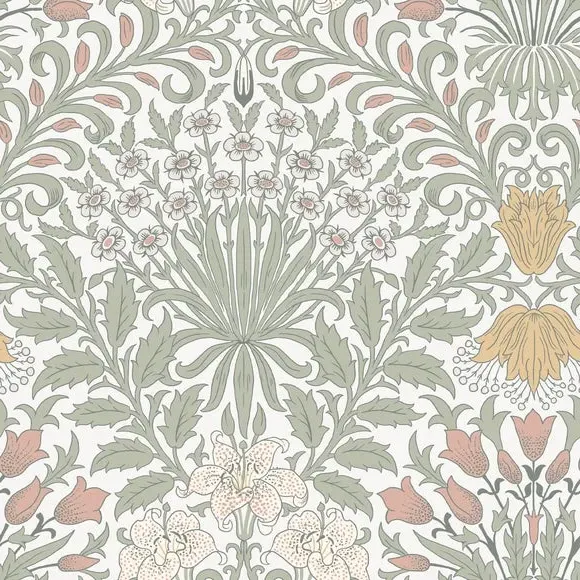 William Morris at Home Garden Paste-the-Wall Wallpaper - Soft Sage alternate view