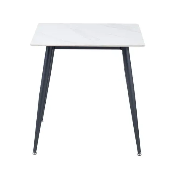2-Seater Square Dining Table - Off-White, Stone alternate view