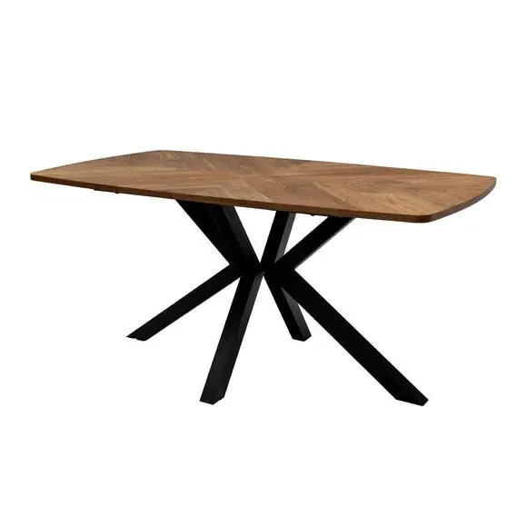 Hampton 6-Seater Rectangular Dining Table - Medium Oak alternate view
