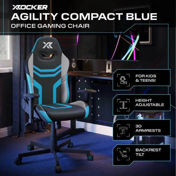 Agility Gaming Chair Reclining with 3D Armrests - Blue alternate view
