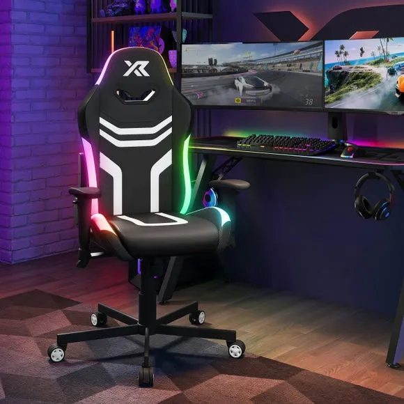 Agility RGB Gaming Chair Reclining - Black, White product