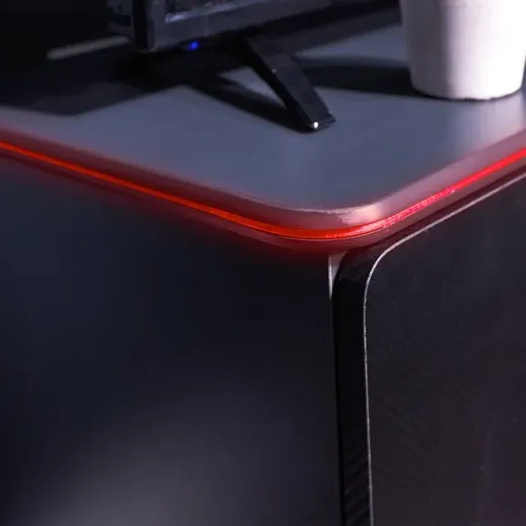Carbon Tek TV Media Cabinet with Neo Fibre LED - Blue alternate view