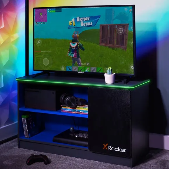Carbon Tek TV Media Cabinet with Neo Fibre LED - Blue product