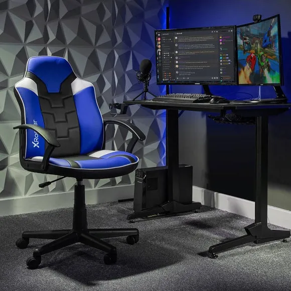 Saturn Junior Esport Gaming Chair - Blue, Faux Leather product