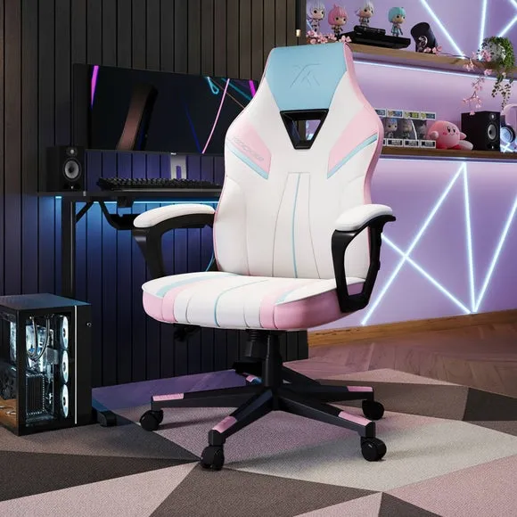 X Rocker Tempest Gaming Chair - Bubblegum Blue product