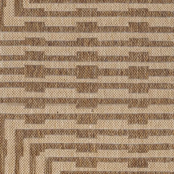 Indoor Outdoor Rug with Diamond Pattern - Natural alternate view