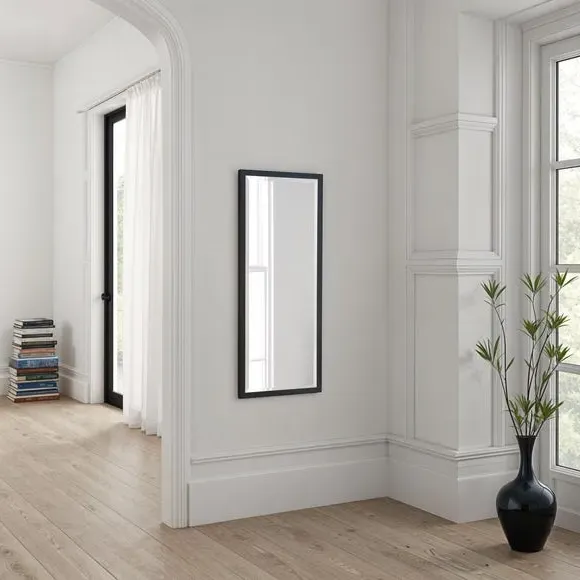 Eternity Bevelled Wall Mirror - Black alternate view
