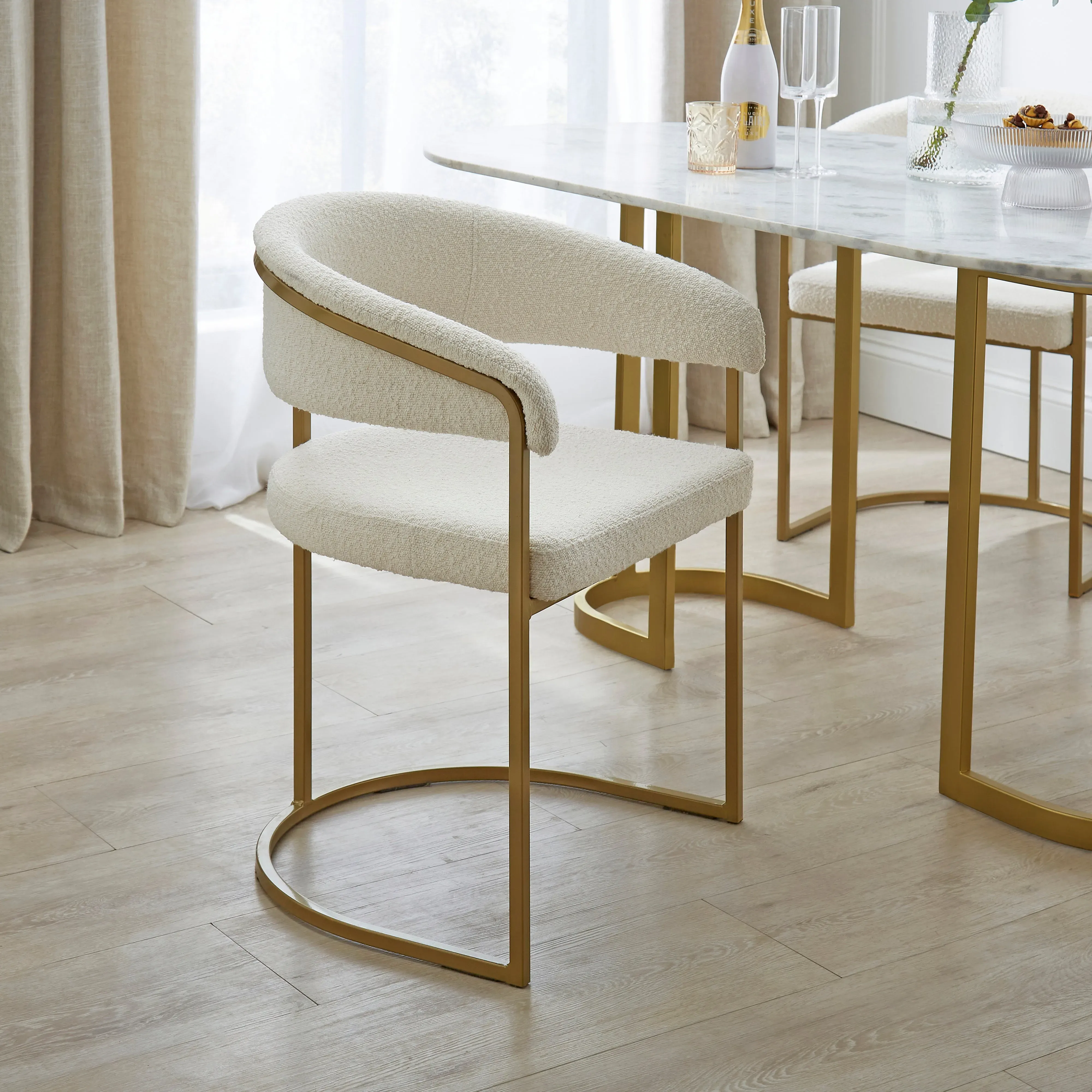 zena-dining-chair-ivory-boucle-ivory image