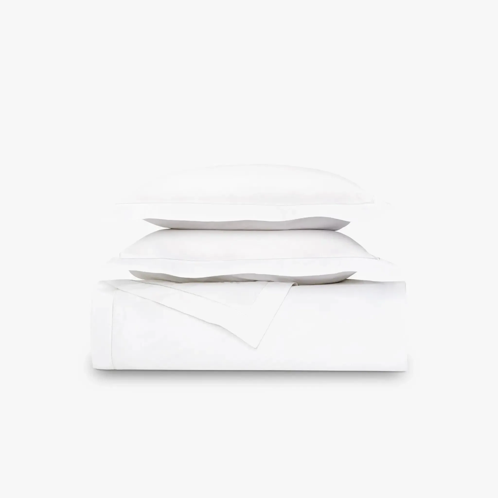 Percale Embroidered Duvet Cover - Organic Cotton image