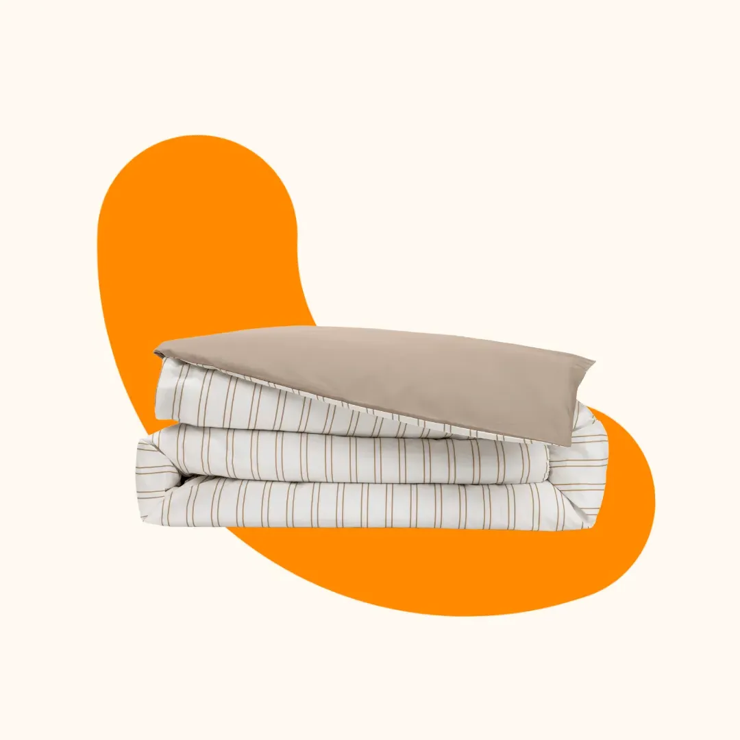 King Size Duvet Cover Reversible - Cotton Percale