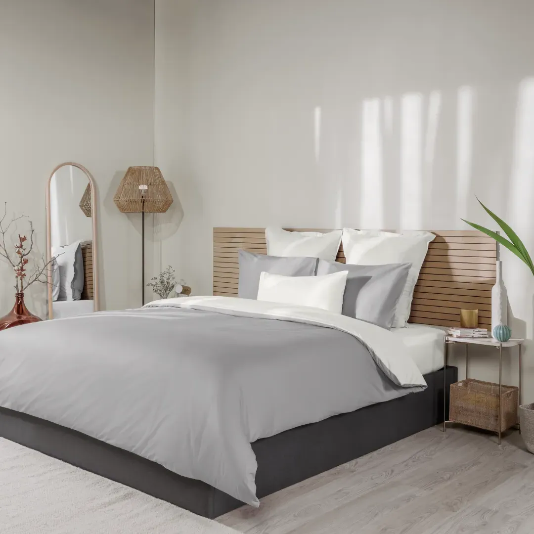 King Size Duvet Cover Reversible - Cotton Percale