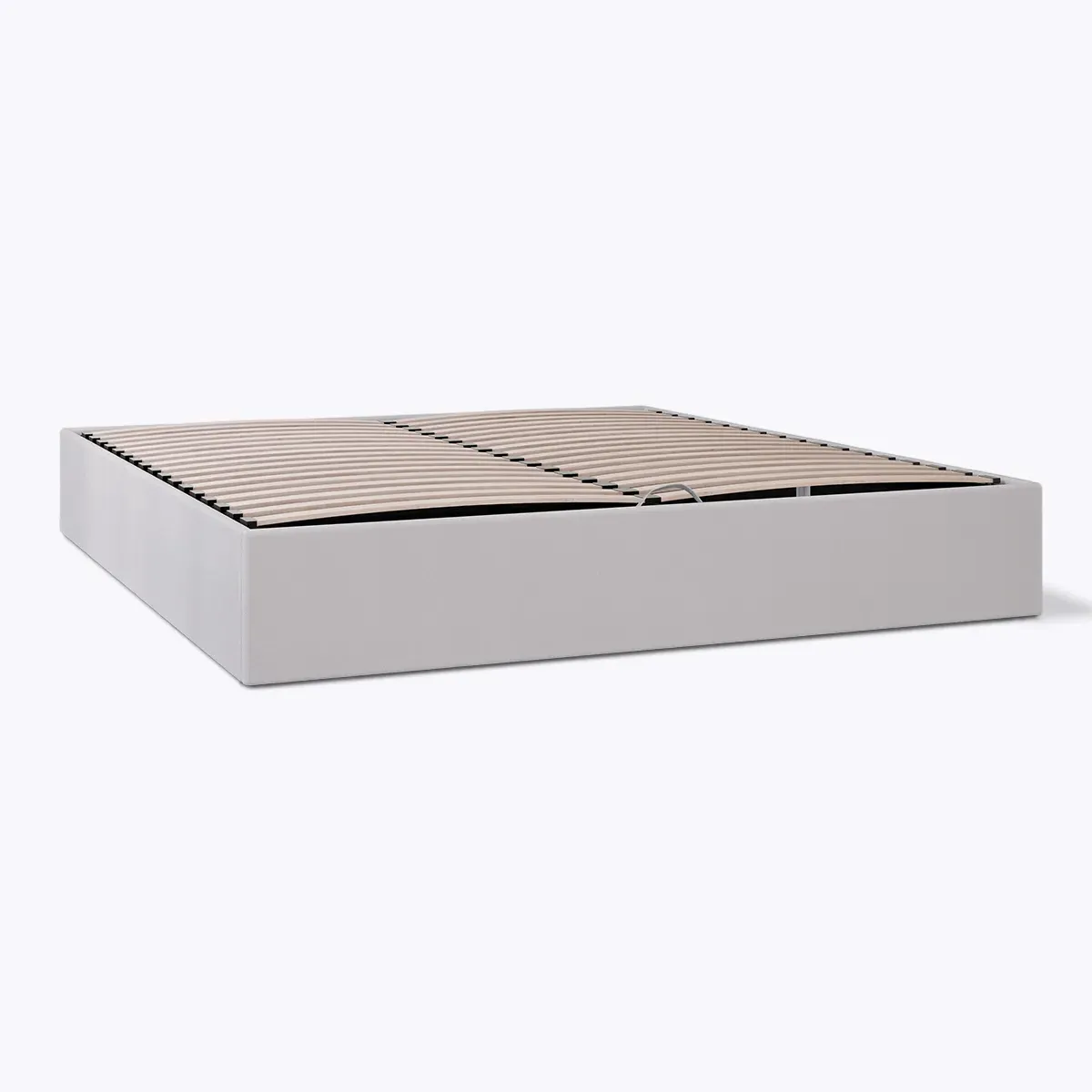 King Size Ottoman Bed with Storage - Light Grey