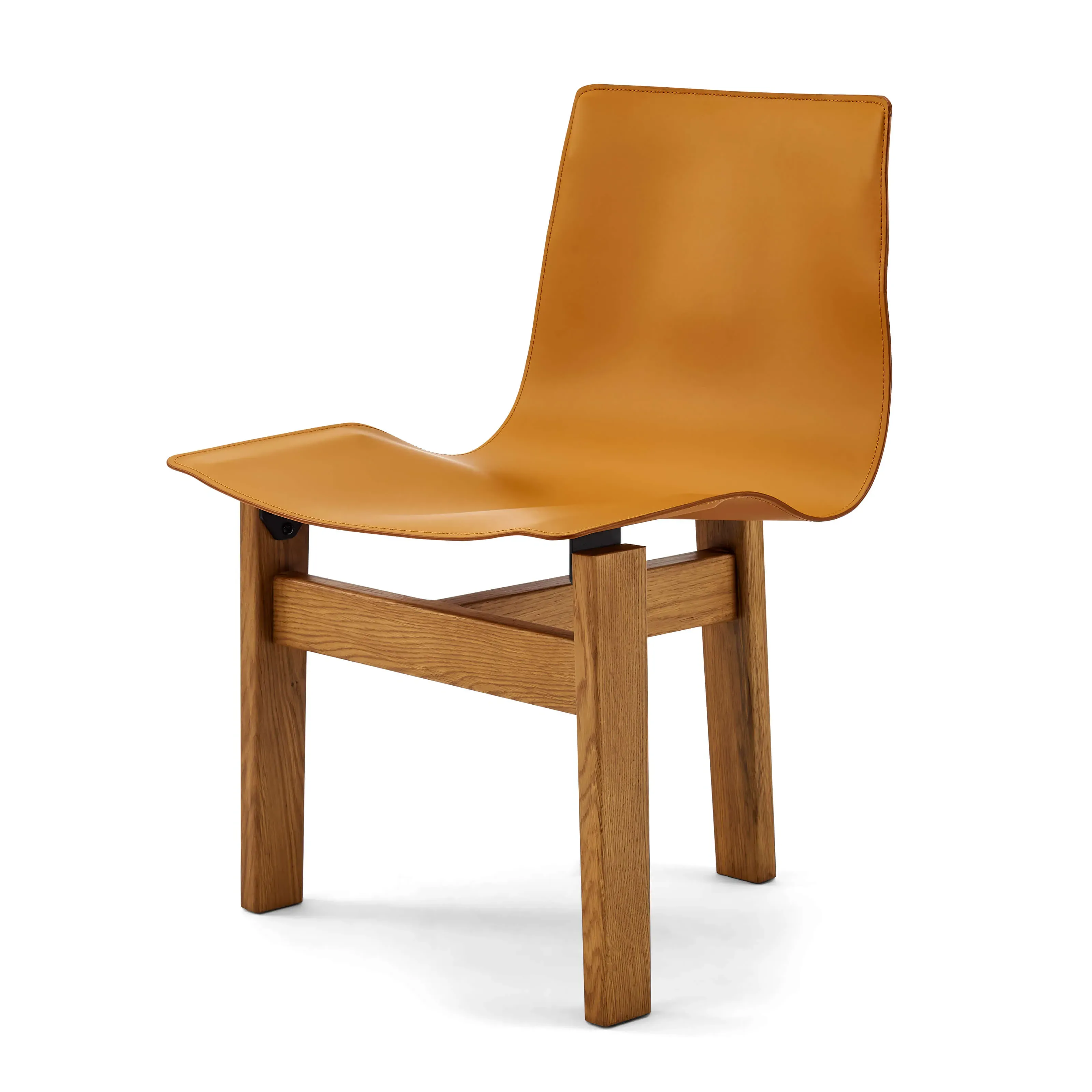 Tre 3 Dining Chair - Caramel Leather, Golden Oak product