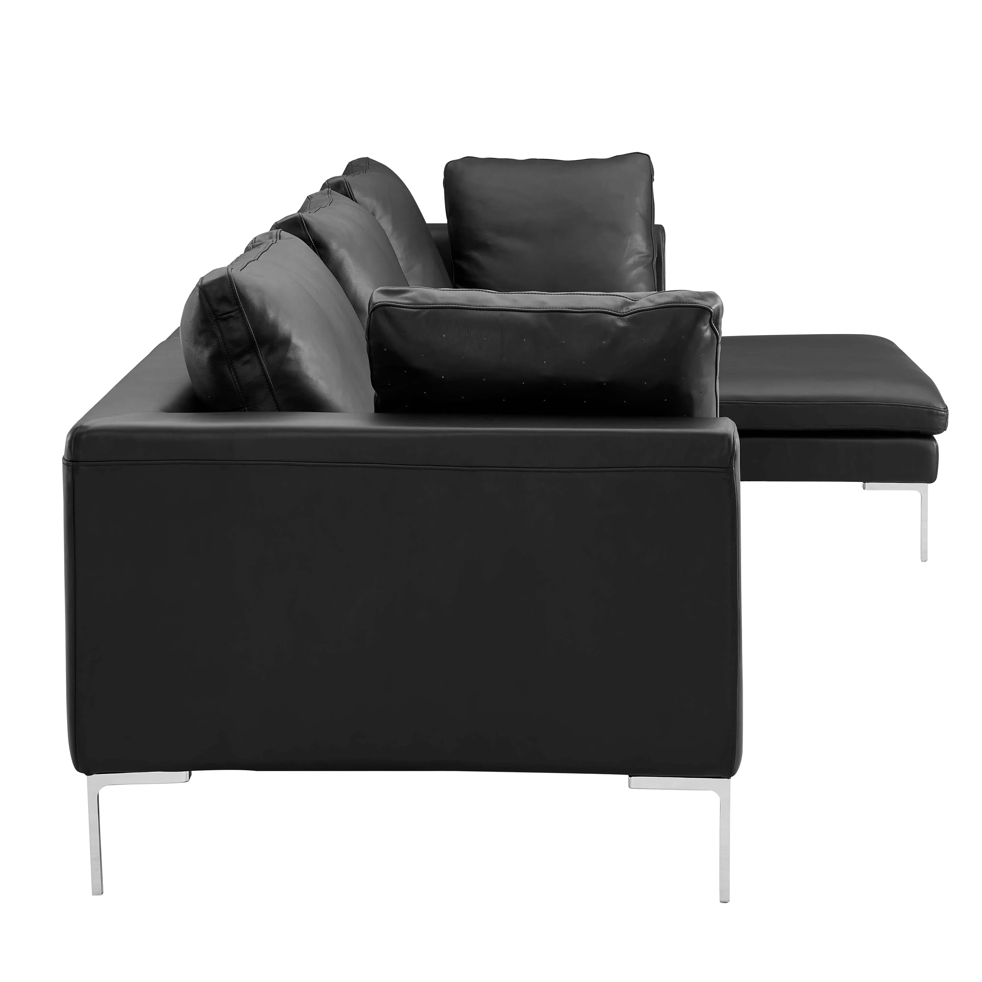 Charles Sectional Sofa - Mustard, Classic Suede product