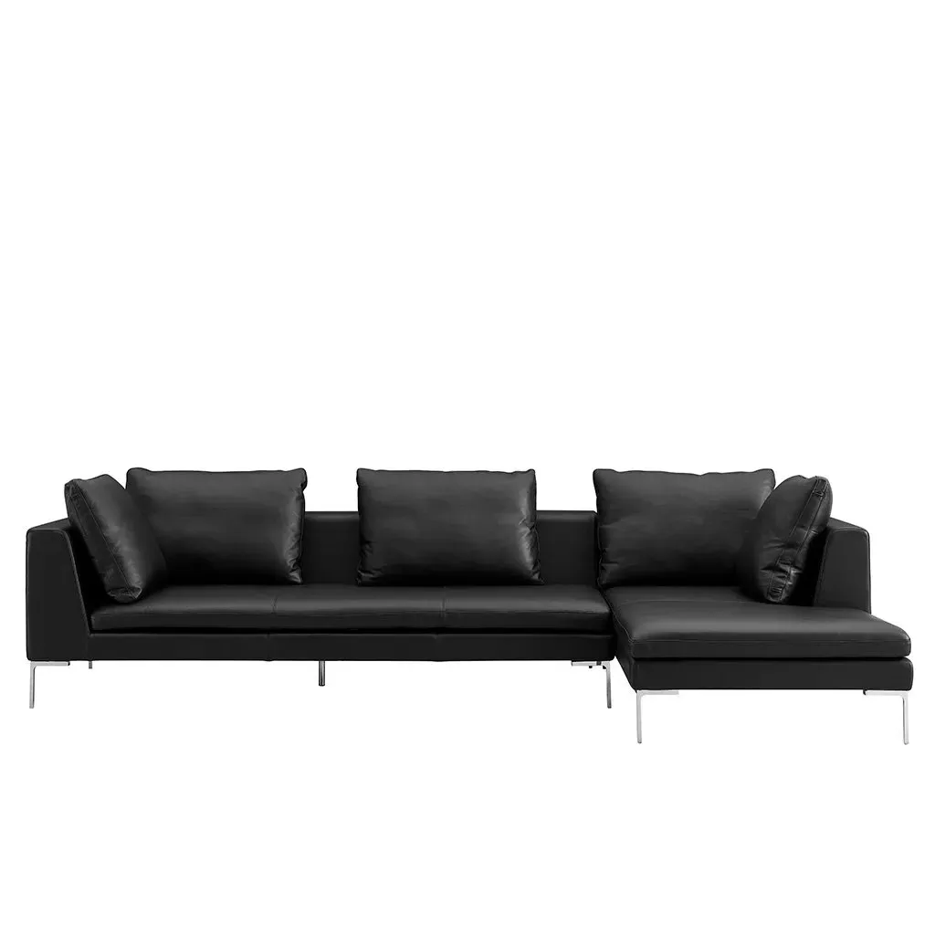 Charles Small Right Sectional Sofa - Ginger Cider, Velvet product