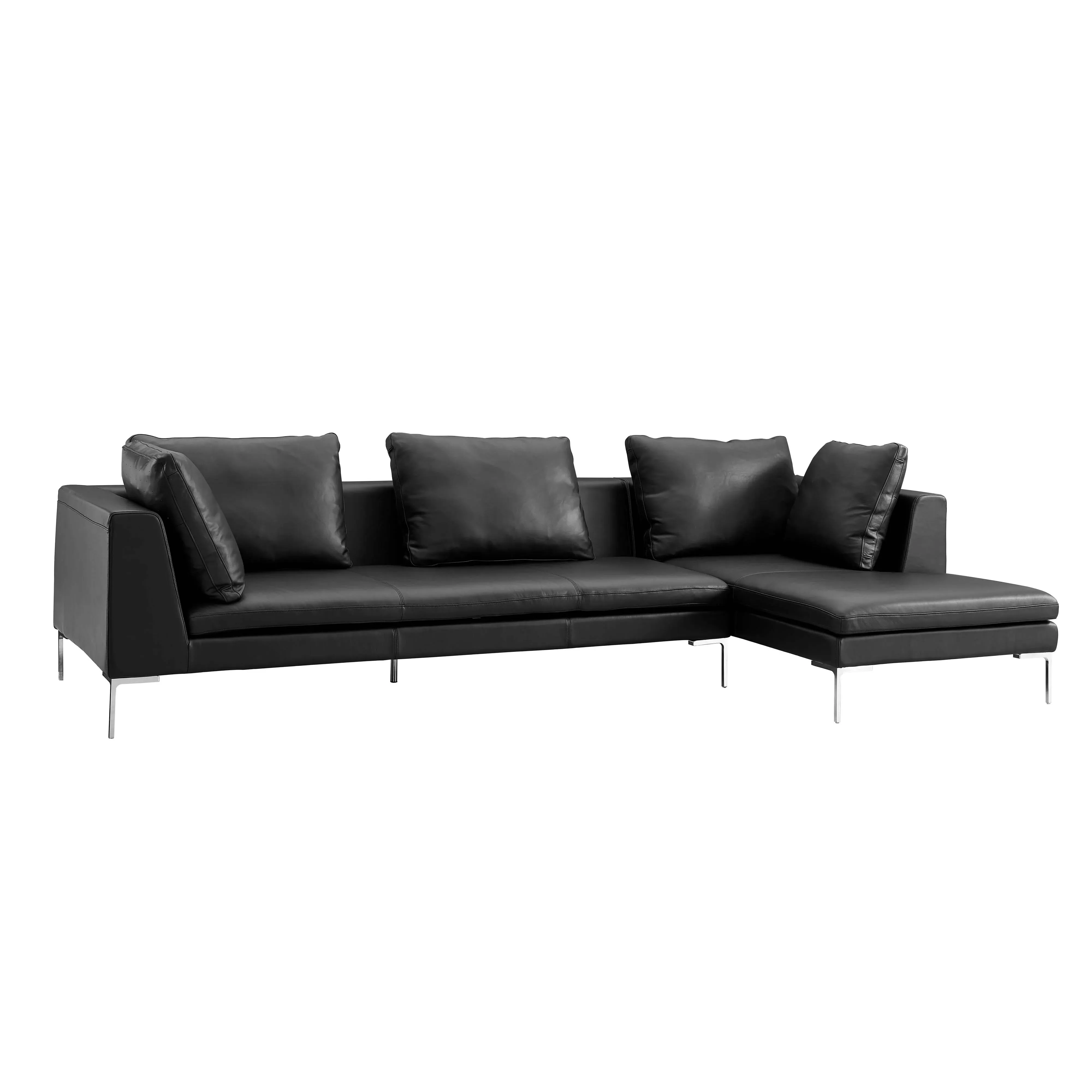 Charles Small Sectional Sofa - Mustard, Suede product