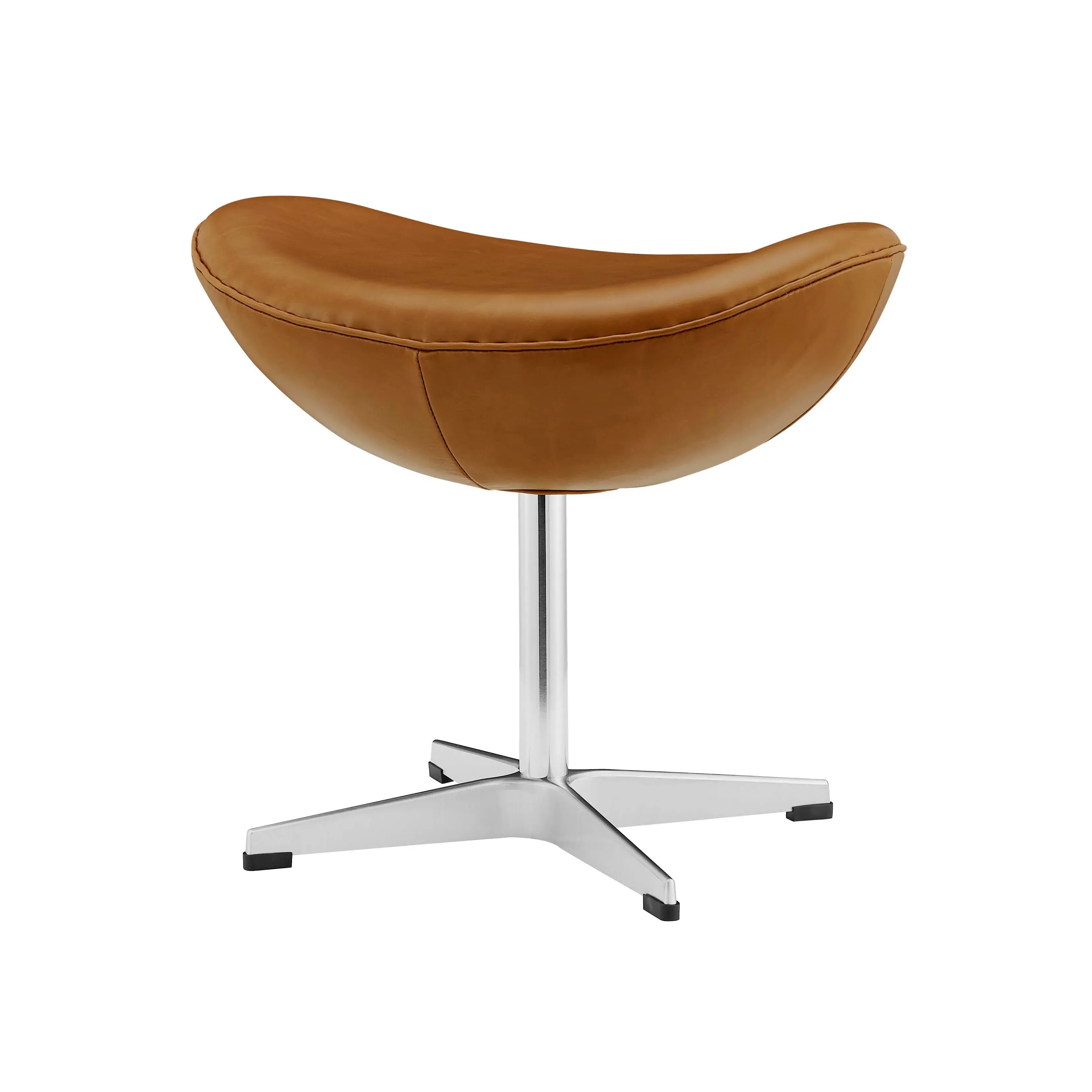 Egg Ottoman - Caramel, Vintage Leather product