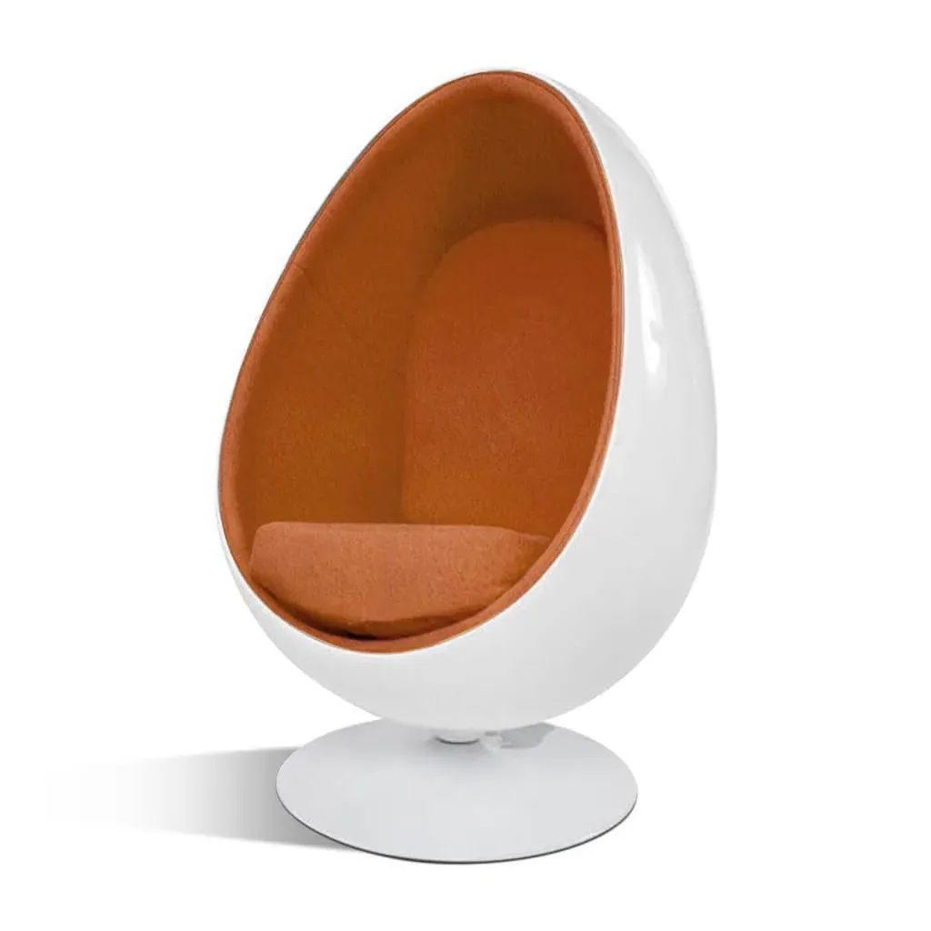Egg Mid Century Pod Chair - Boucle Wool, Copper product