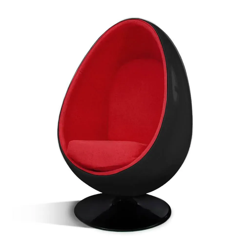Ovalia Egg Pod Chair - Ruby, Boucle Wool product