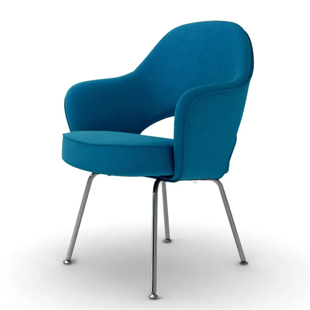 Eternity Eero Saarinen Executive Armchair - Ocean, Boucle Wool product