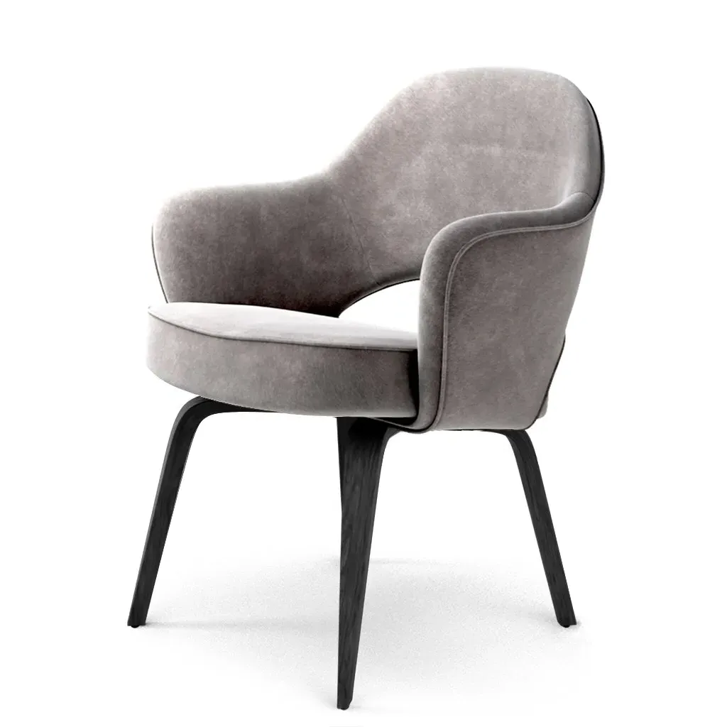 Saarinen Executive Armchair - Beige Grey, Chenille product