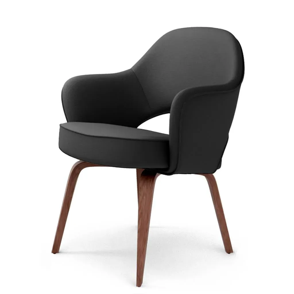 Saarinen Executive Armchair - Black, Top Grain Leather product