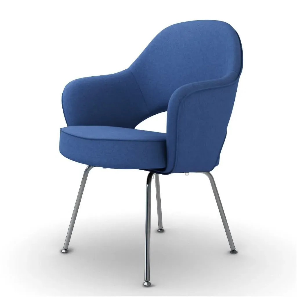 Saarinen Executive Armchair - Cobalt Blue, Cashmere product