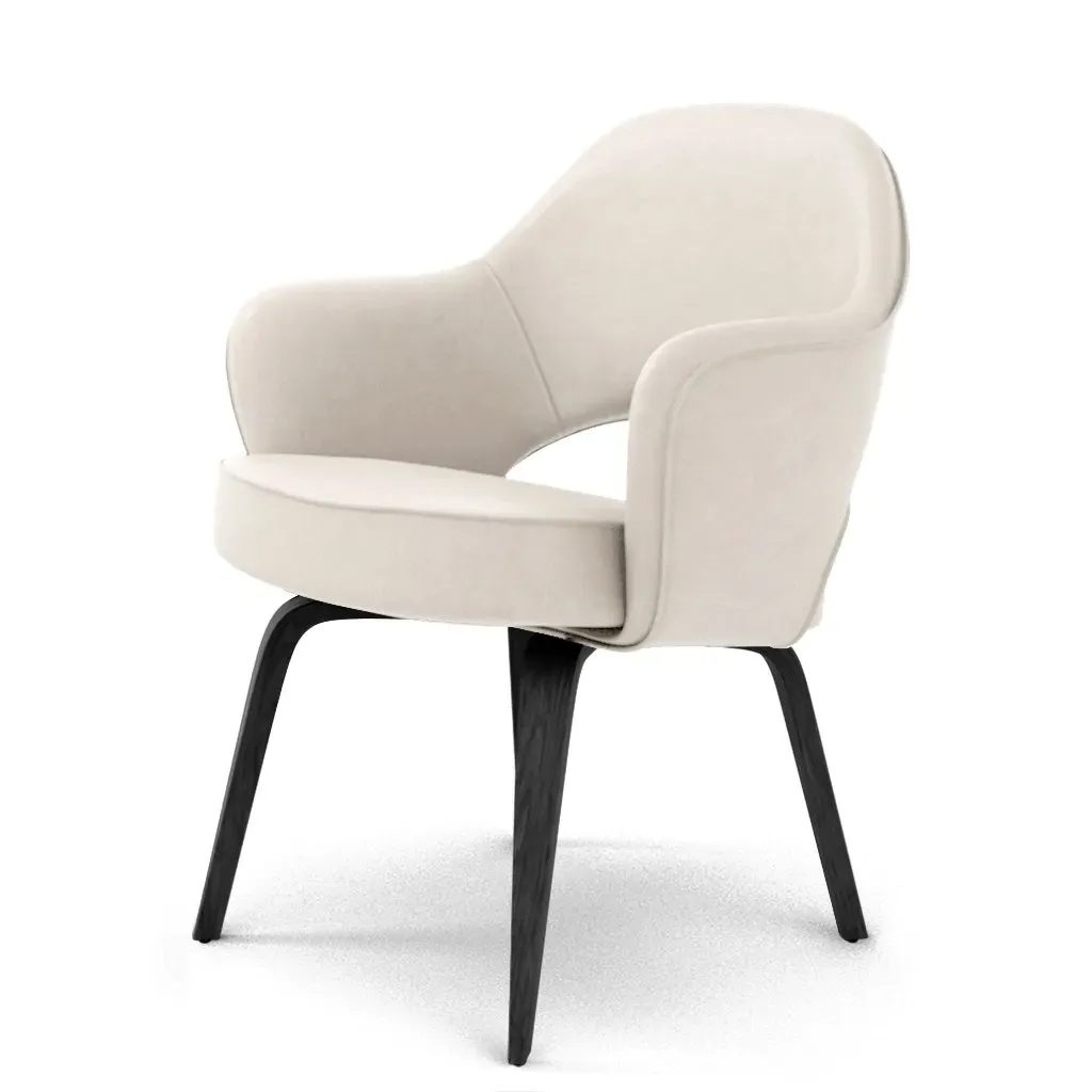 Saarinen Executive Armchair - Cream, Aniline Leather product