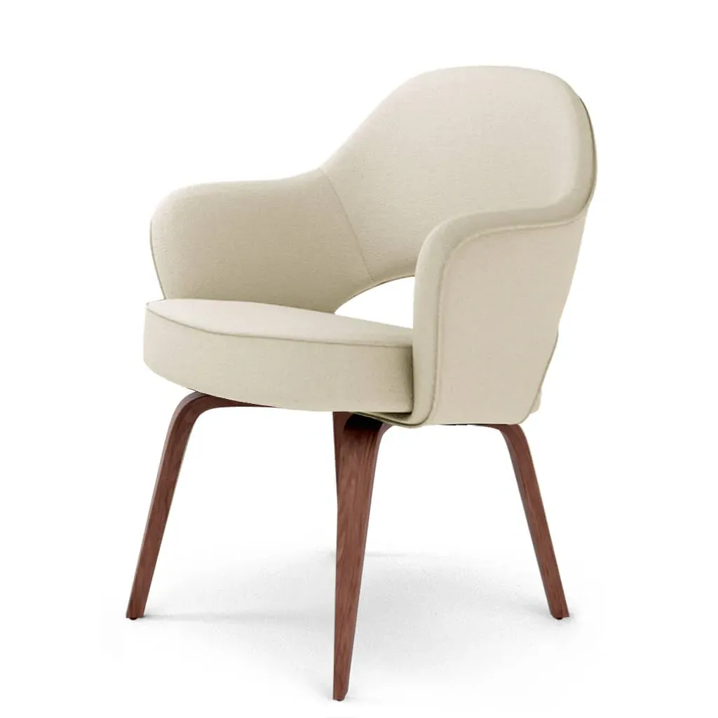 Saarinen Executive Armchair - Cream, Top Grain Leather product