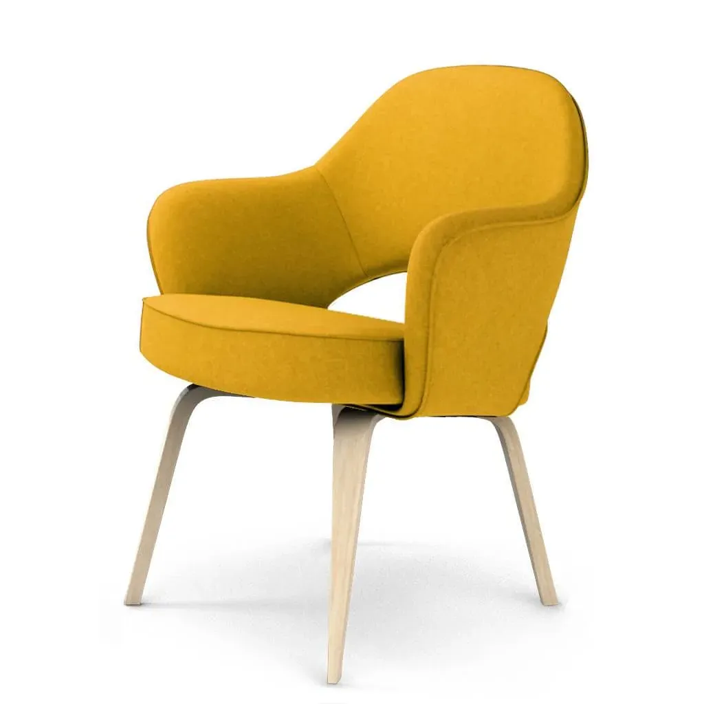 Saarinen Executive Armchair - Dijon Yellow, Natural Ash product