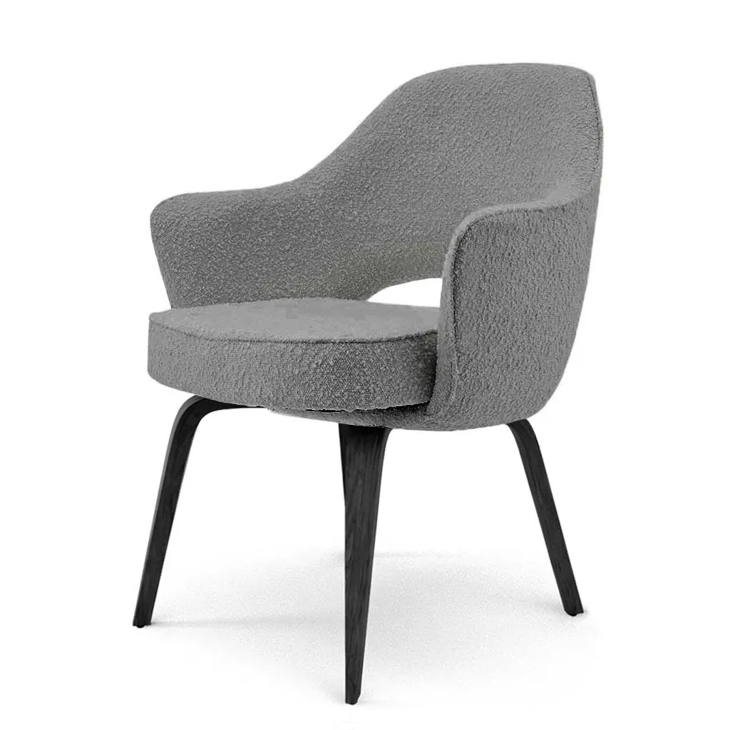 Saarinen Executive Armchair - Pebble Boucle, Black Stain product