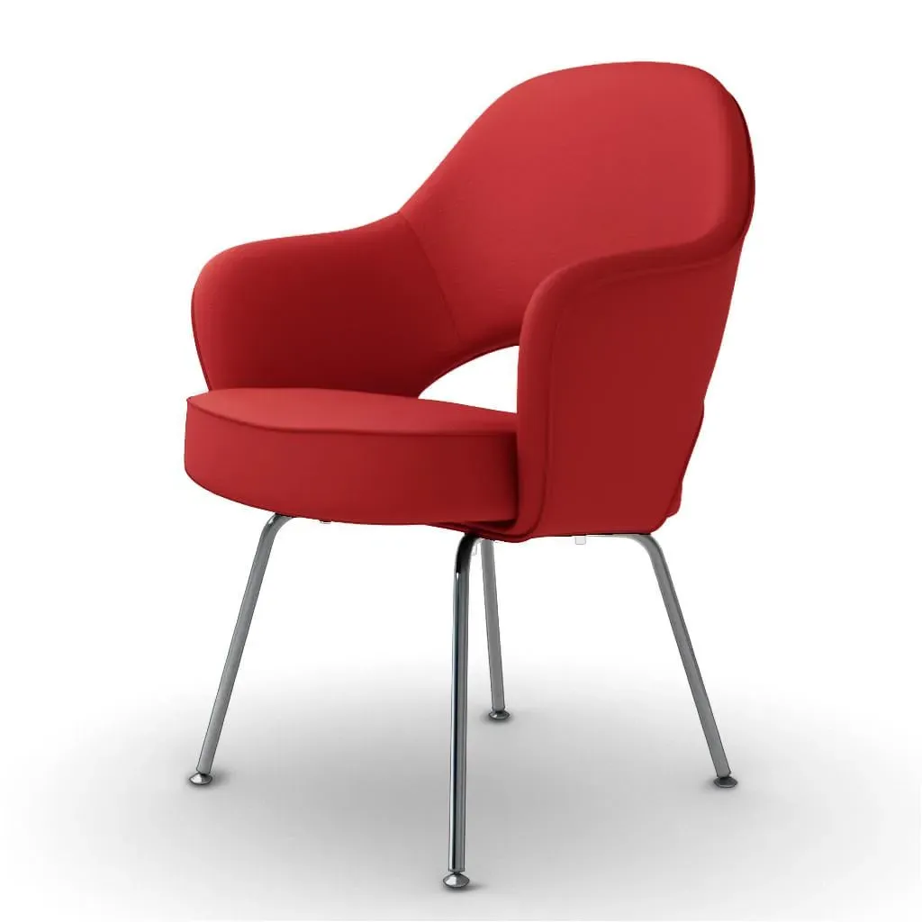 Saarinen Executive Armchair - Red, Steel product