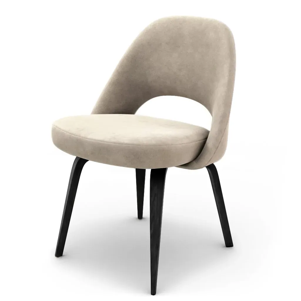 Saarinen Executive Side Chair - Beige Grey, Chenille product