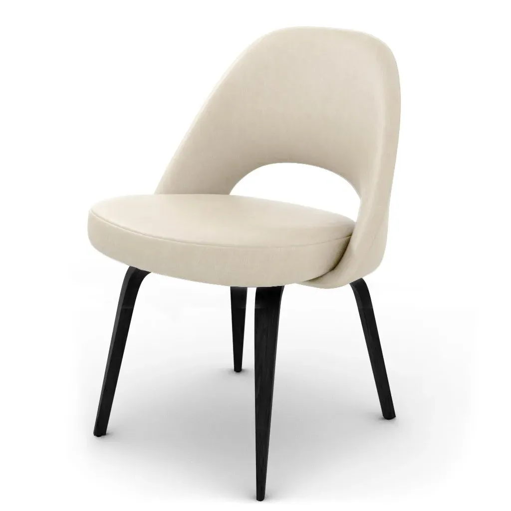 Saarinen Executive Side Chair - Bone, Aniline Leather product