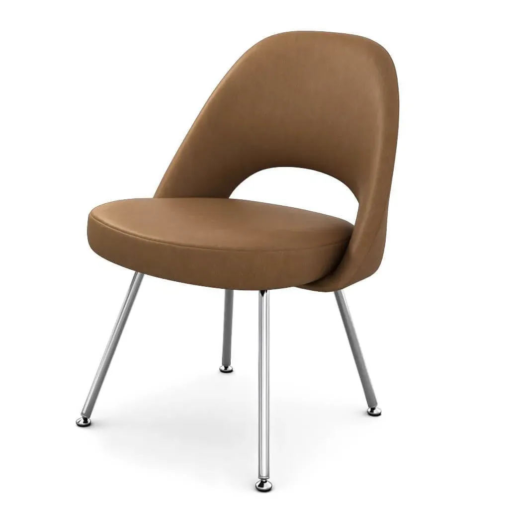Saarinen Executive Side Chair - Caramel, Vintage Leather product