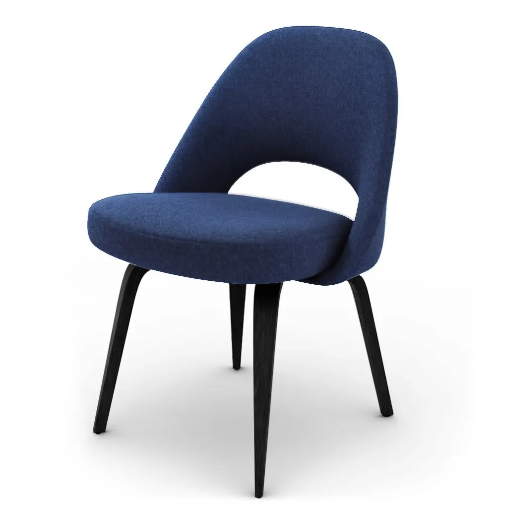 Saarinen Executive Side Chair - Cobalt Blue, Cashmere product