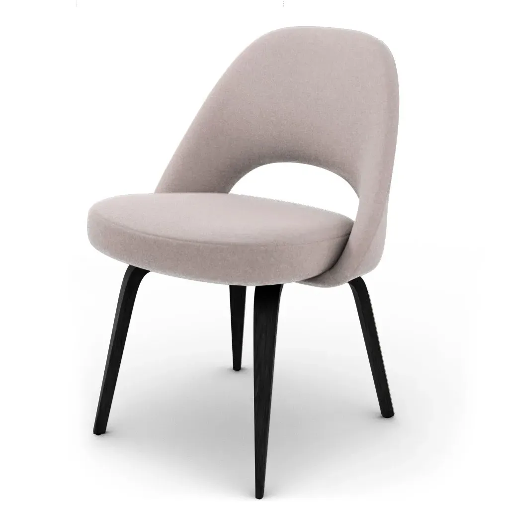 Saarinen Executive Side Chair - Wood Legs, Cashmere Cape Sands product
