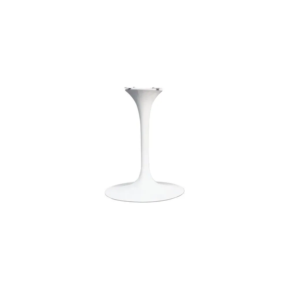 Tulip Round Dining Table Base - White, Cast Aluminum product