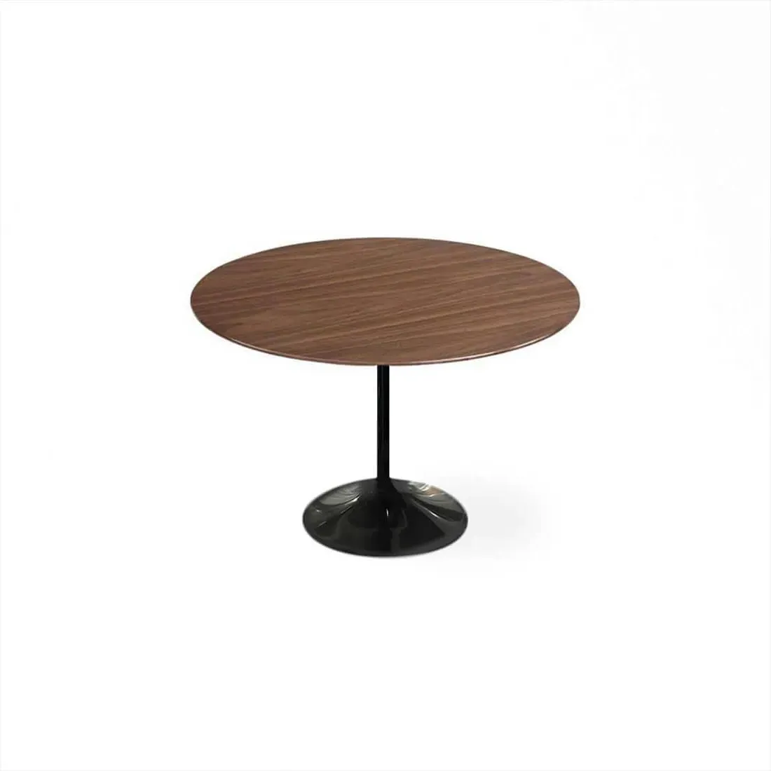 Tulip Round Dining Table - Dark Walnut, Veneer product