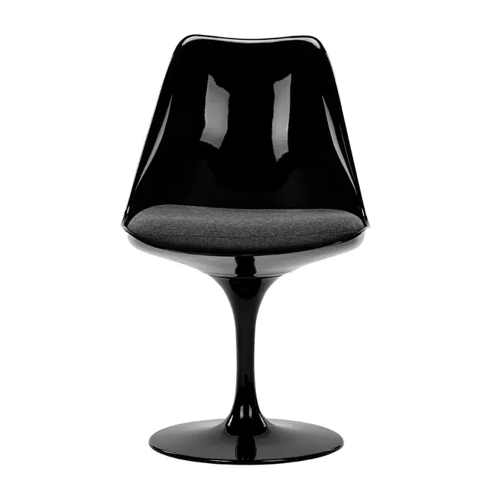 Tulip Side Chair - Dark Grey, Fiberglass product
