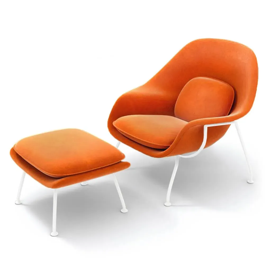 Womb Chair & Ottoman - Hazelnut, Velvet product