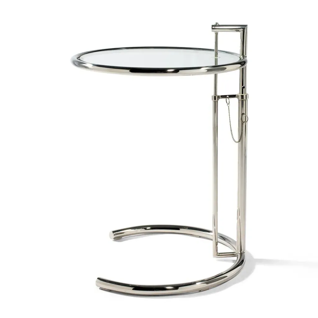 Gray Side Table - Chrome product