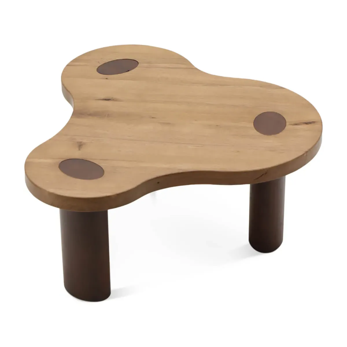 Amelie Small Freeform Cloud Coffee Table - Walnut Stain, Solid Oak product