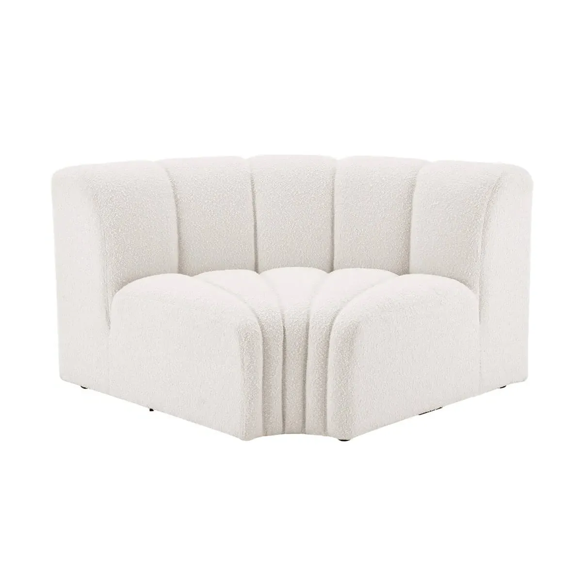 Aurelie Channel Tufted Curved Corner Module - Ginger Cider, Velvet product
